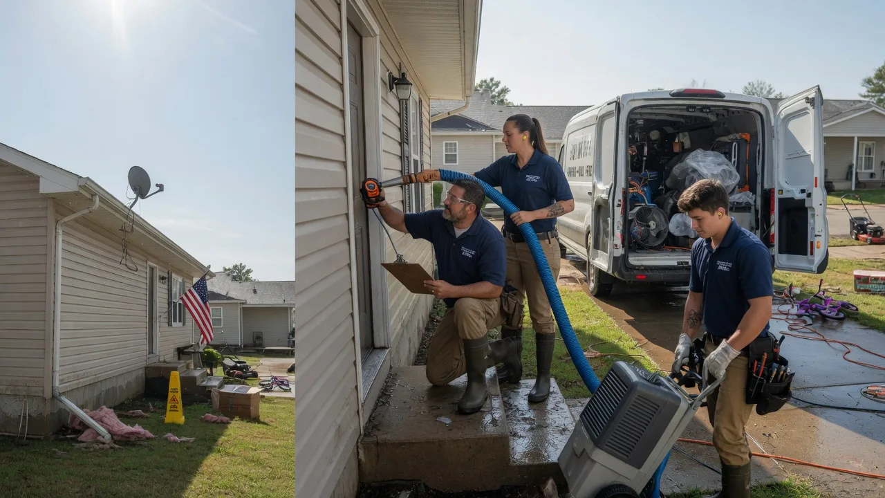 Ceiling Water Damage Restoration in Poughkeepsie, AR near me